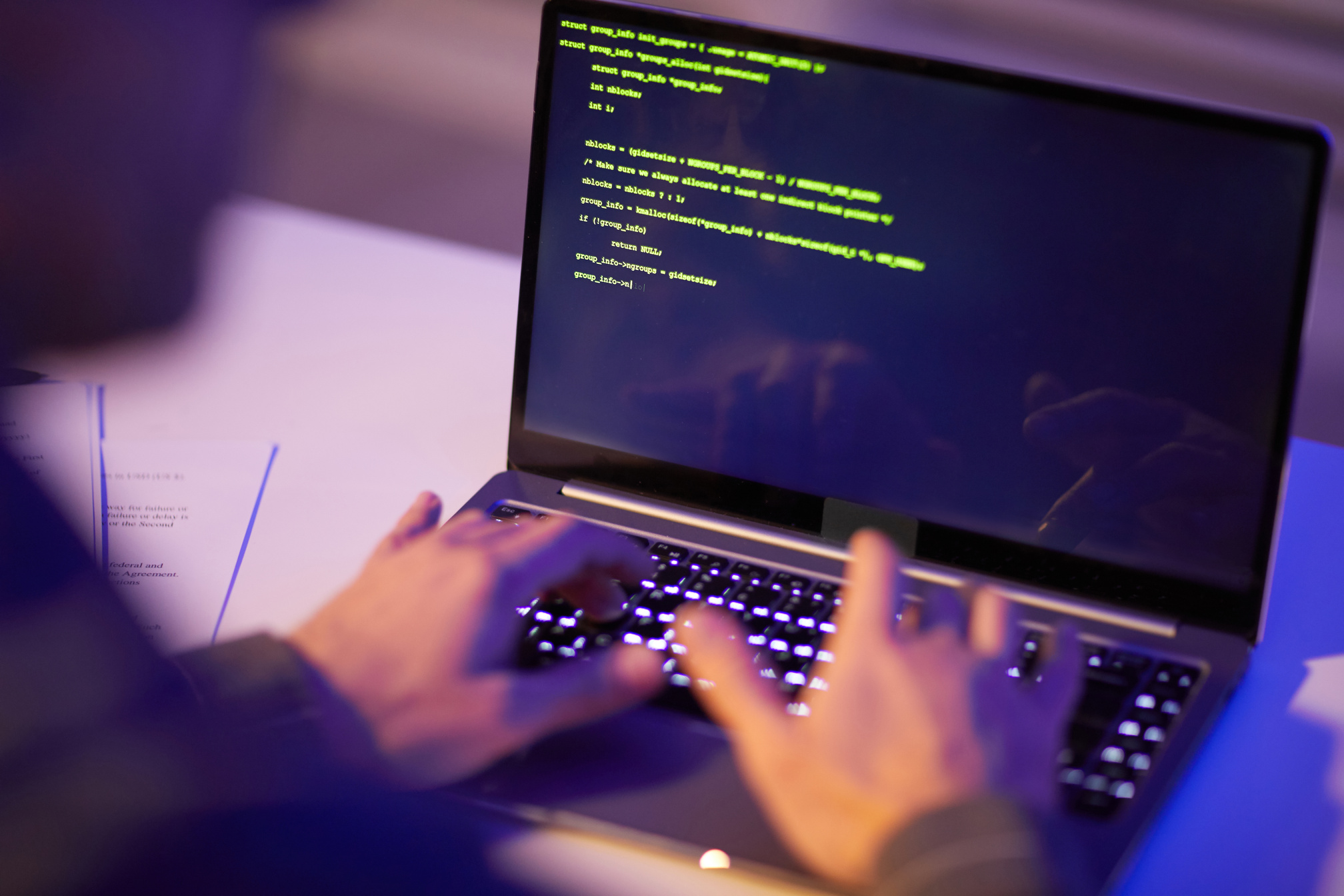 Working On Computer Code